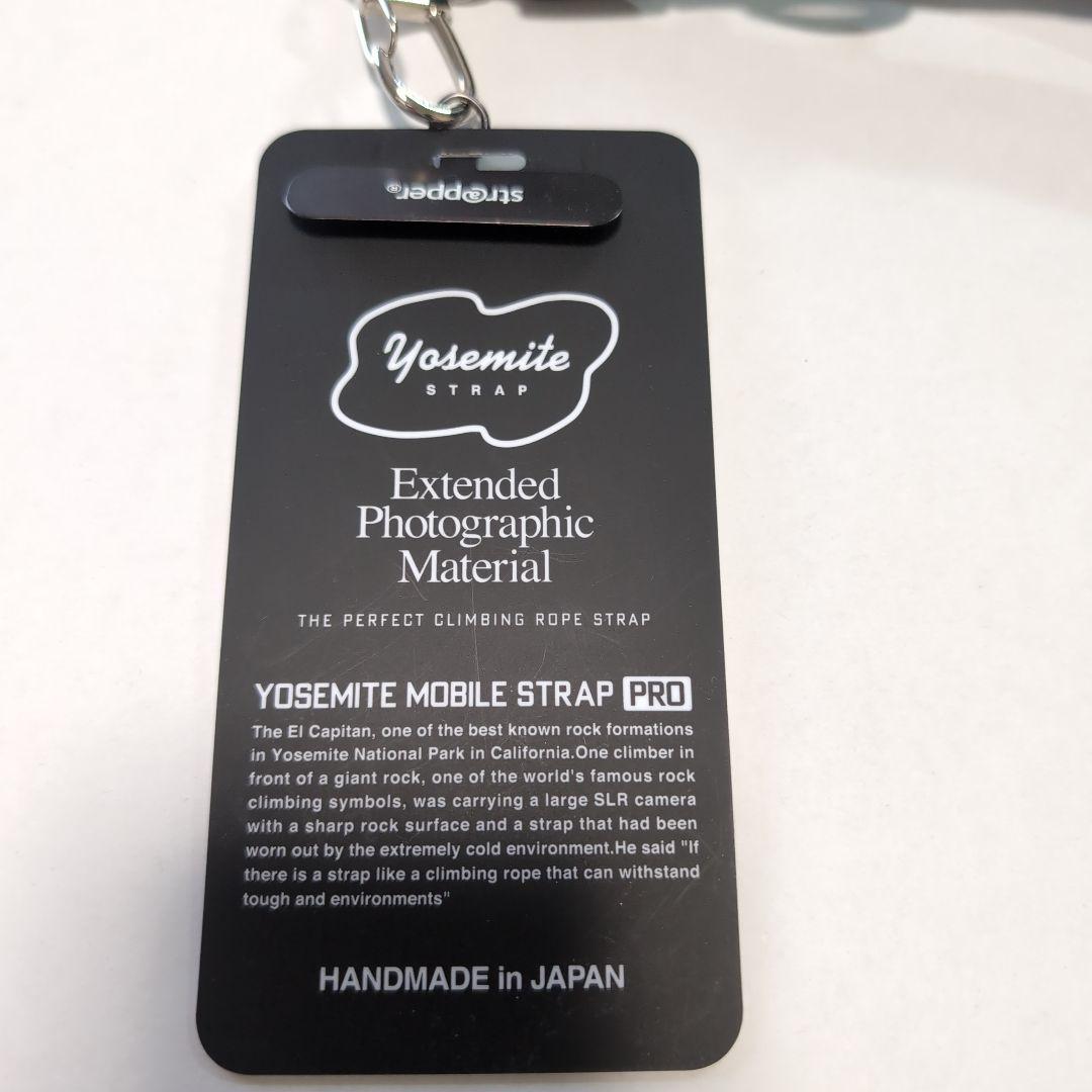 YOSEMITE MOBILE STRAP ブラック　ヨセミテ　ストラップ