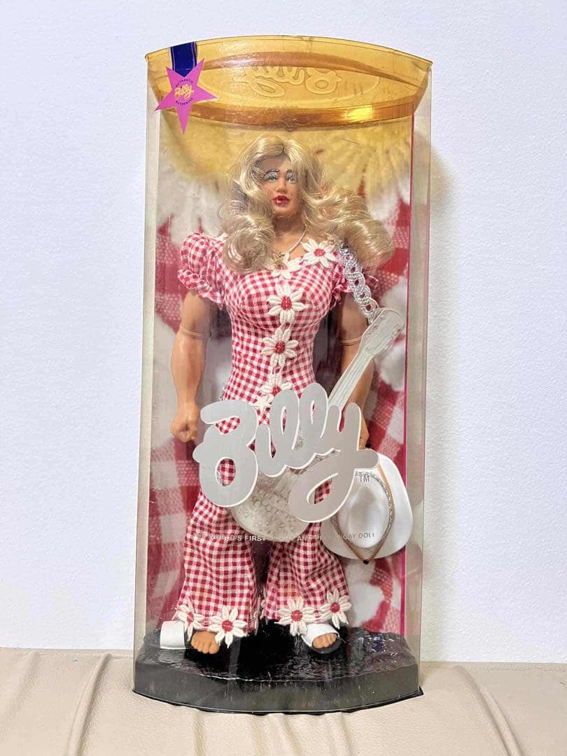 Billy人形 赤いチェック柄