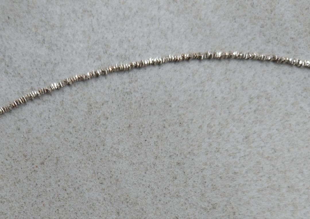 素麺みたいな^^パール＆極小カレンシルバービーズのネックレス