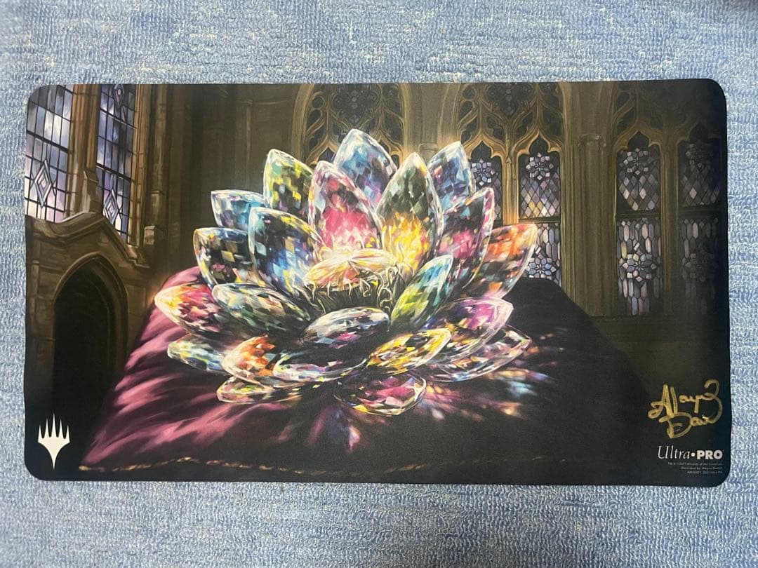 MTG 宝石の睡蓮 サイン入り プレイマット