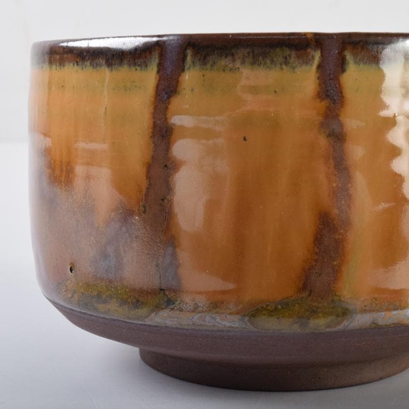 Q太郎　茶道具　高取焼　鬼丸雪山作　茶碗　共箱　V　7111