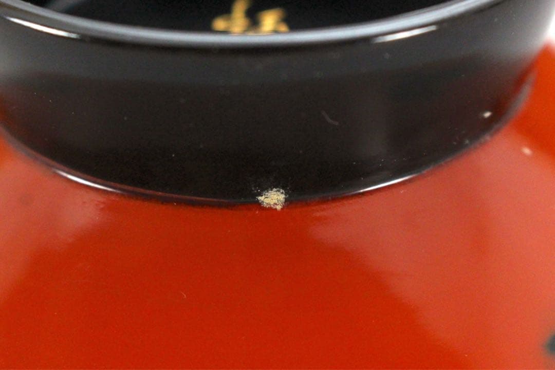 No4717 輪島根来塗吸物椀　10客　能登輪島塗七村漆器　木箱付　送料無料