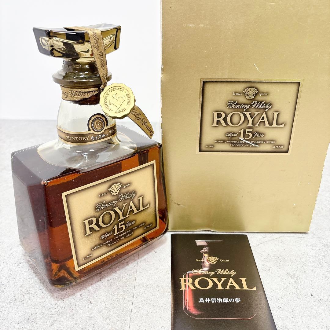 新品未開封 SUNTORY  サントリー ローヤル 15年 ゴールド