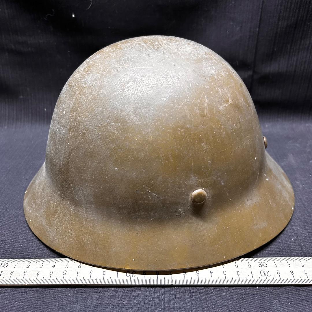 ▽Aa前1009 旧日本軍 三重朝日 鉄帽 大日本帝国 ヘルメット 陸軍