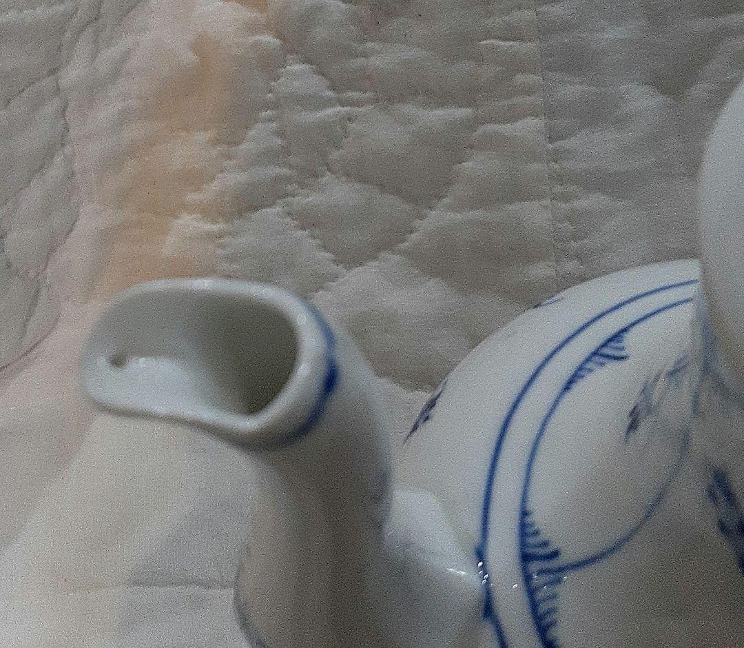 ビングオーグレンダール　コーヒーポット　ブルーフルーテッド