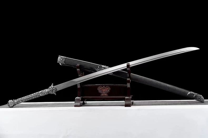 【瓦のパクリ】繍春刀 牛尾刀 苗刀 手鍛造打 鋼刀 冷兵器 古兵器 武具 両手刀