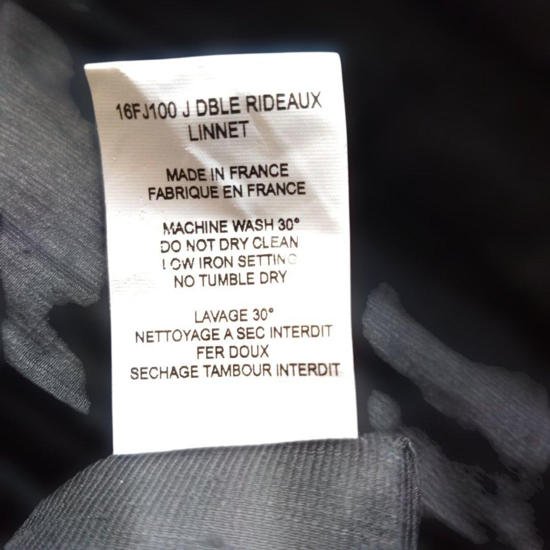 CASEY CASEY リネンブラック ギャザースカート★補修あり