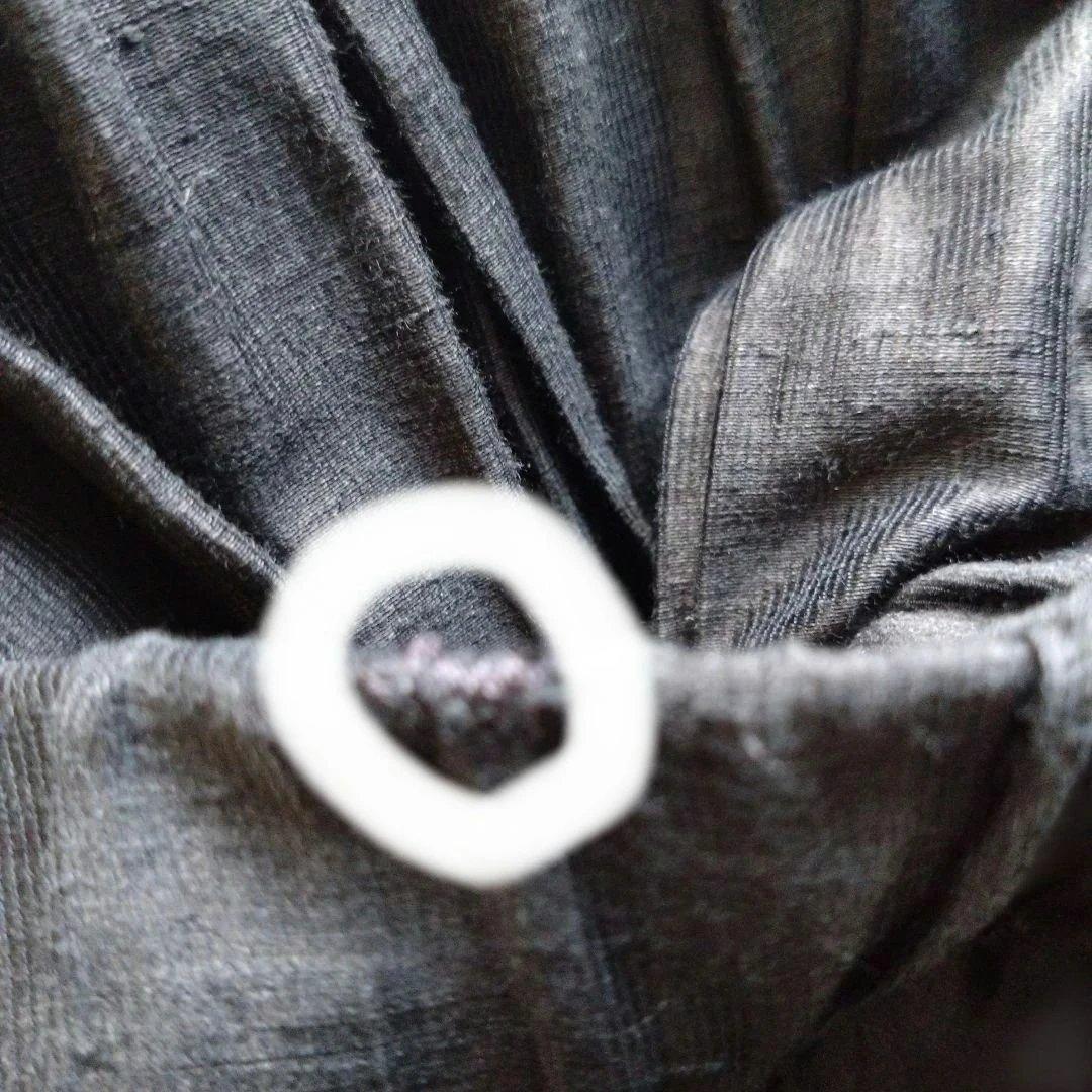 CASEY CASEY リネンブラック ギャザースカート★補修あり