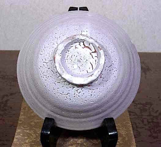 益子焼　吉川心水 作　井戸形　茶碗　無傷　共箱　保証。