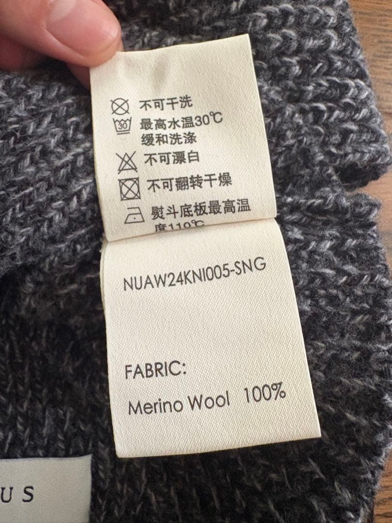 小物 NULLUS 24aw DRAPED BALACLAVA