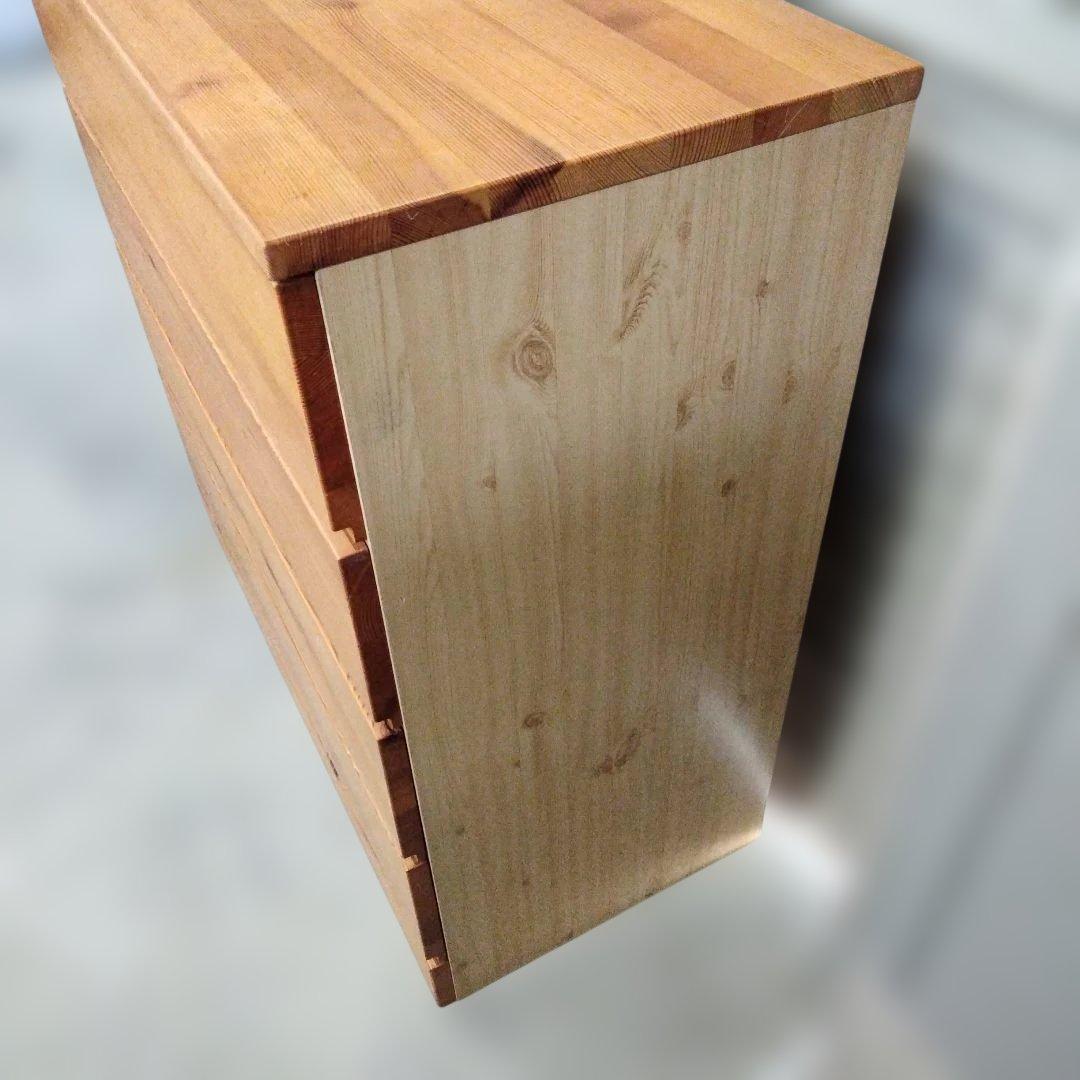 1-23 廃盤　無印良品 パイン材 チェスト 4段チェスト