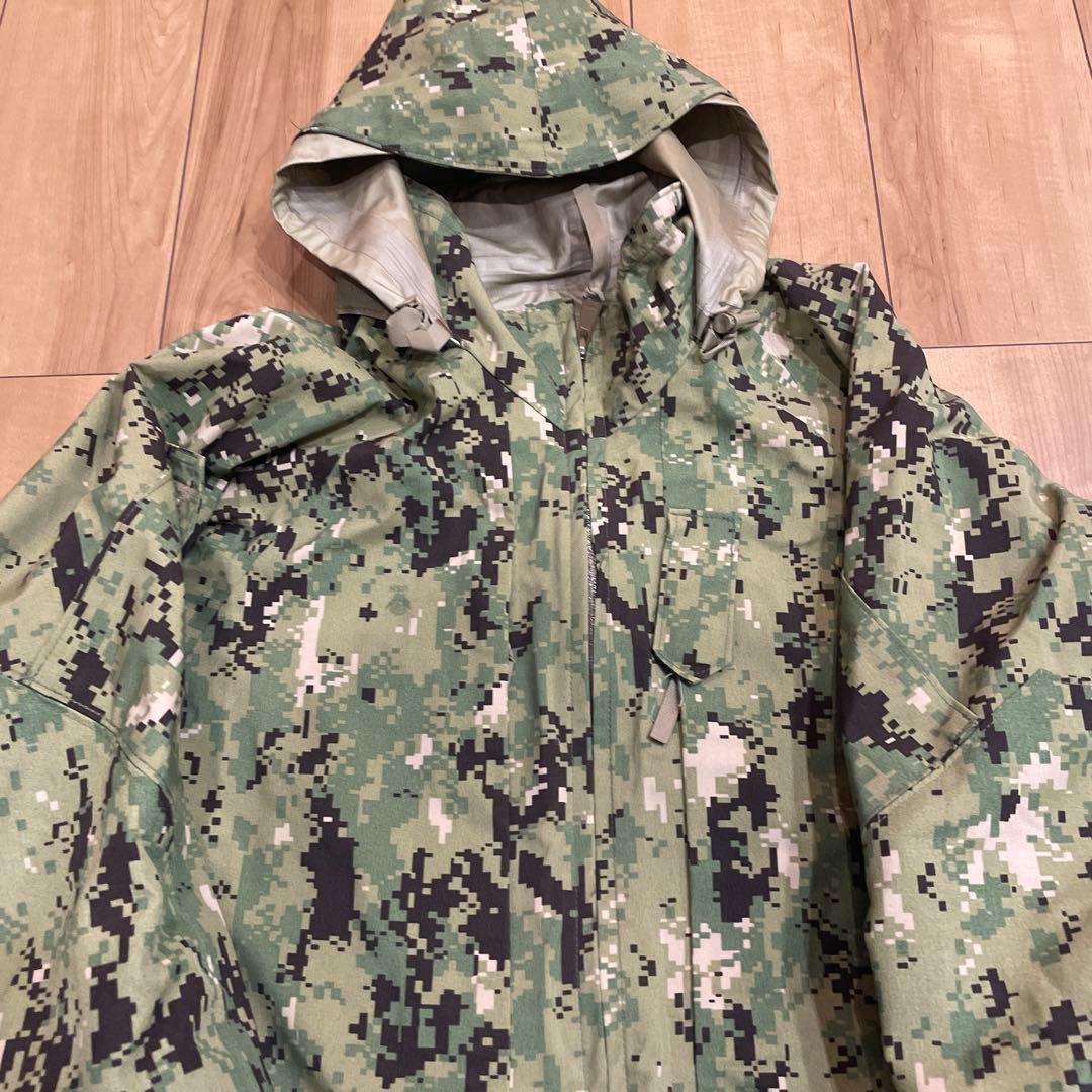 USN 米海軍 NWU パーカデジタルカモ 米軍放出品　ゴアテックス　L L
