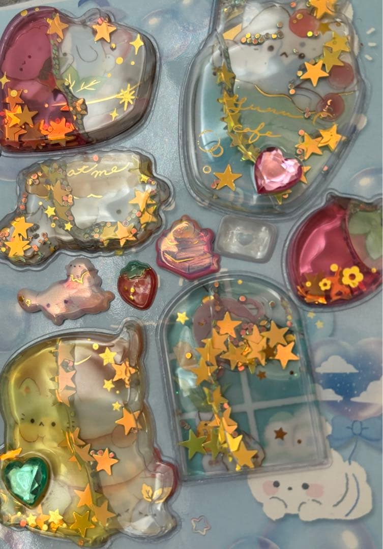 シール帳　完成品　ボンボンドロップシール　タイルシール　ウォーターシール