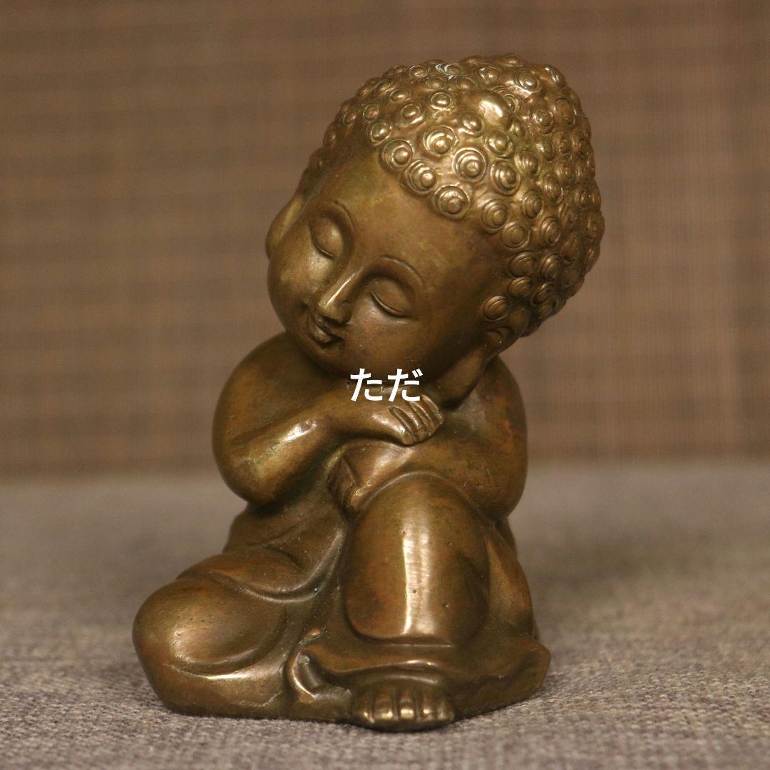 銅器 釈迦牟尼仏 茶台茶寵 書卓 装飾品 工芸品 置物