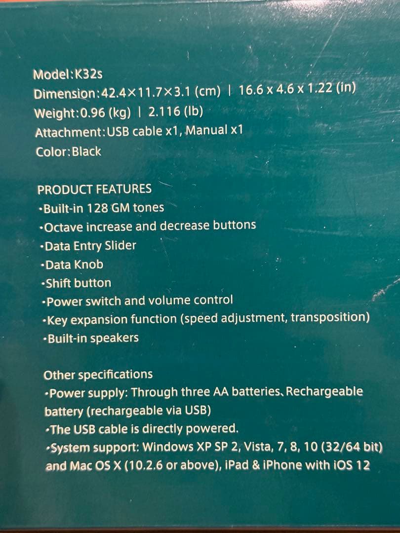 TAHORN PianoEngine PK32S 32鍵キーボード