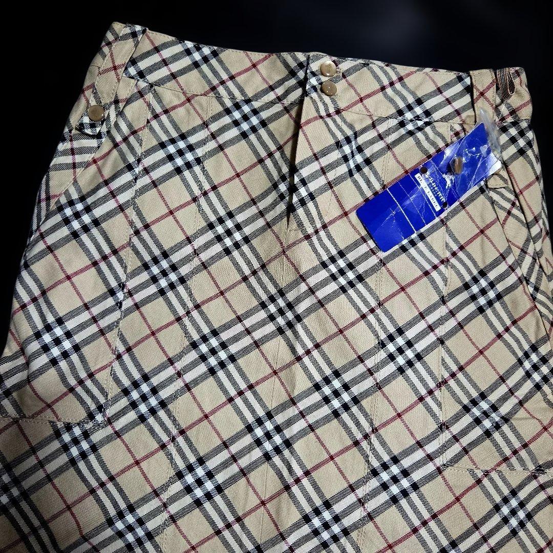 新品バーバリーブルーレーベル ノバチェックひざ丈スカート BLUE LABEL