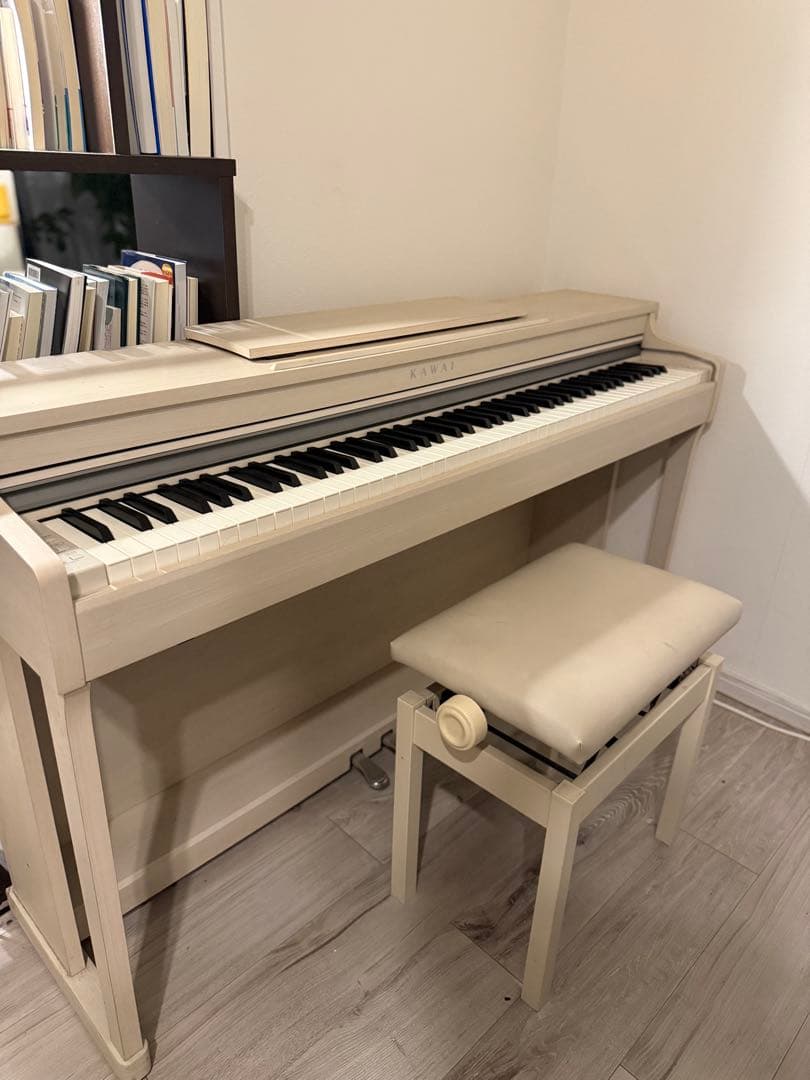 KAWAI ホワイト 電子ピアノ 椅子付き