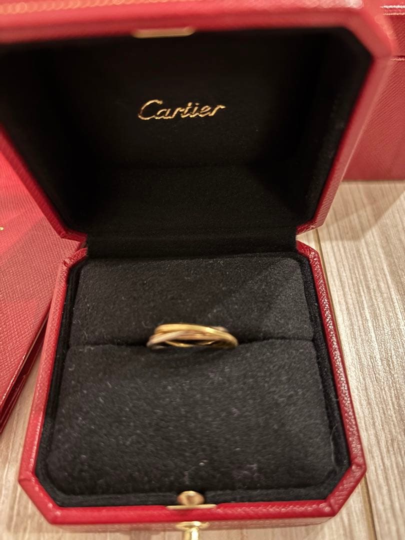★箱、保証書あり★Cartier トリニティリング廃盤XS 50