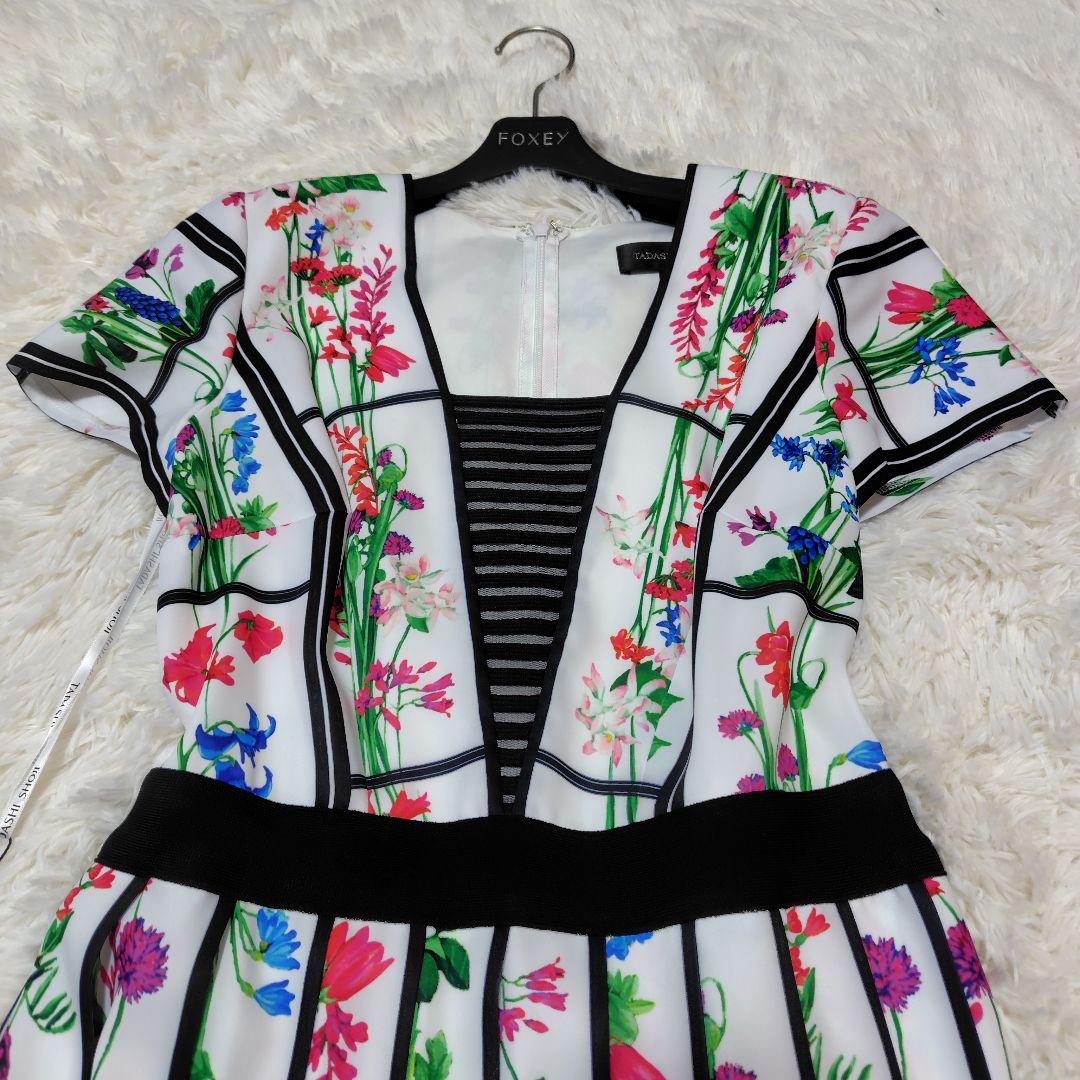 【タグ付き♡定価8.5万】タダシショージ　プリーツフローラルドレス　アンミカ着用