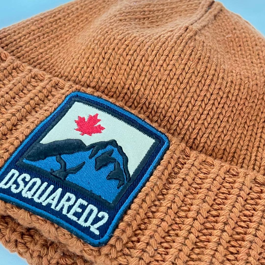 【未使用】DSQUARED2 ニット帽 オレンジ ウール