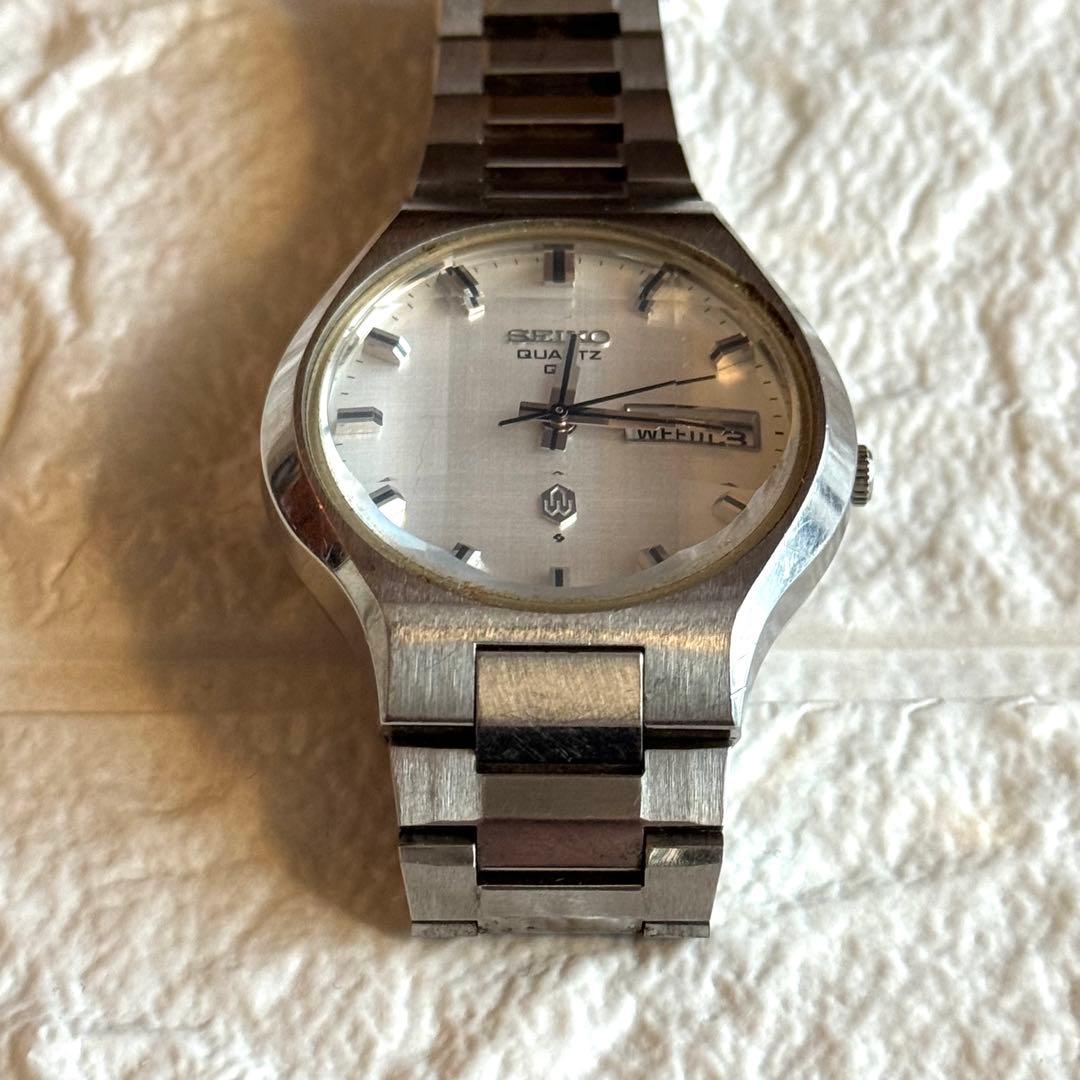 SEIKO QUARTZ 3863-8000 シルバー クォーツ 腕時計 不動品