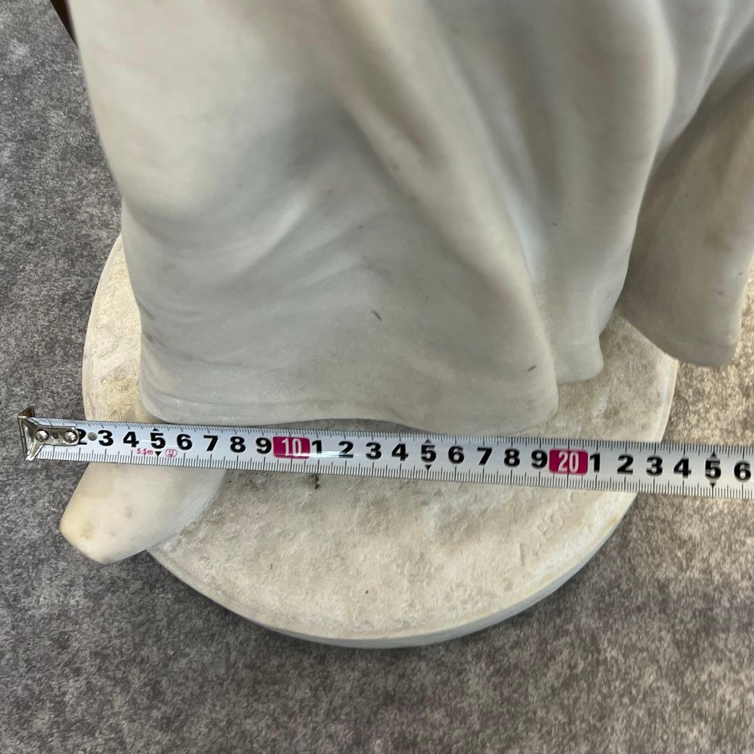 専用アルフレド・ブーシュ「農婦大理石38.4kg高さ81㎝東な8-0106☆1F