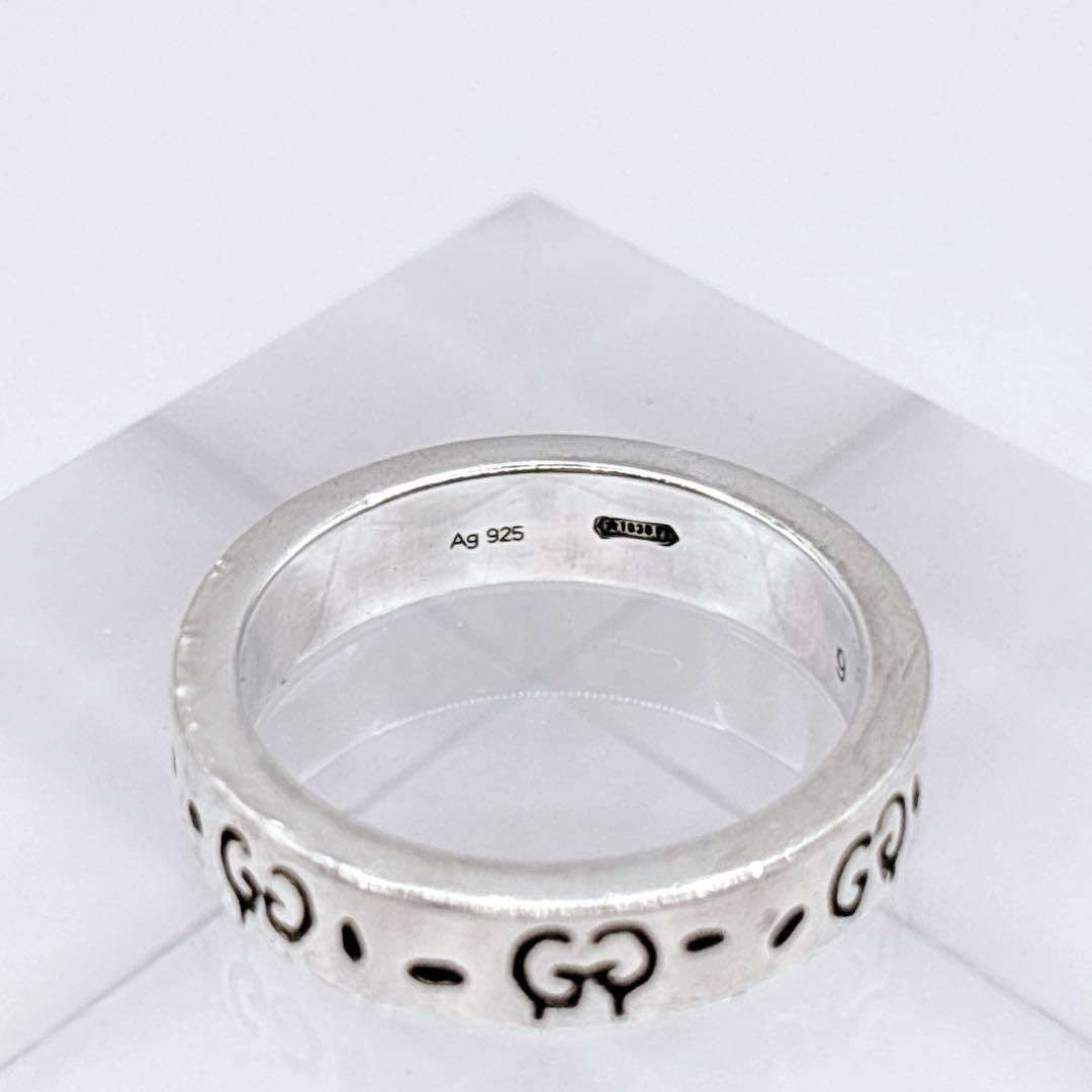 GUCCI グッチ ゴースト レディース 9号 シルバー925 スカル