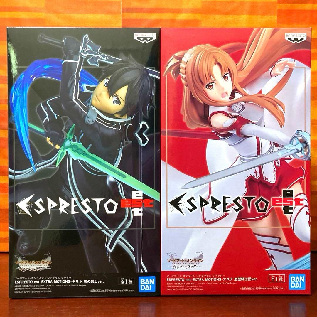 SAO ESPRESTO キリト 黒の剣士ver. アスナ 血盟騎士団ver.
