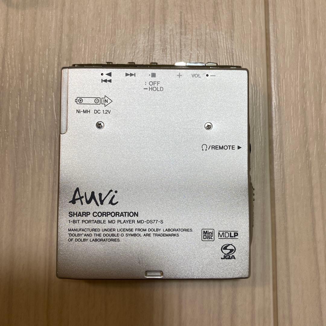 SHARP ポータブルMDプレーヤー 1-BIT MD-DS77-S ジャンク