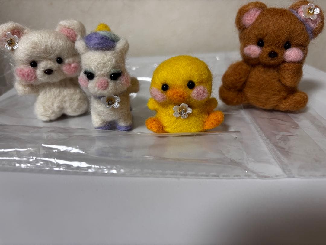 【4体まとめセット】フェルトキャラクターぬいぐるみセット