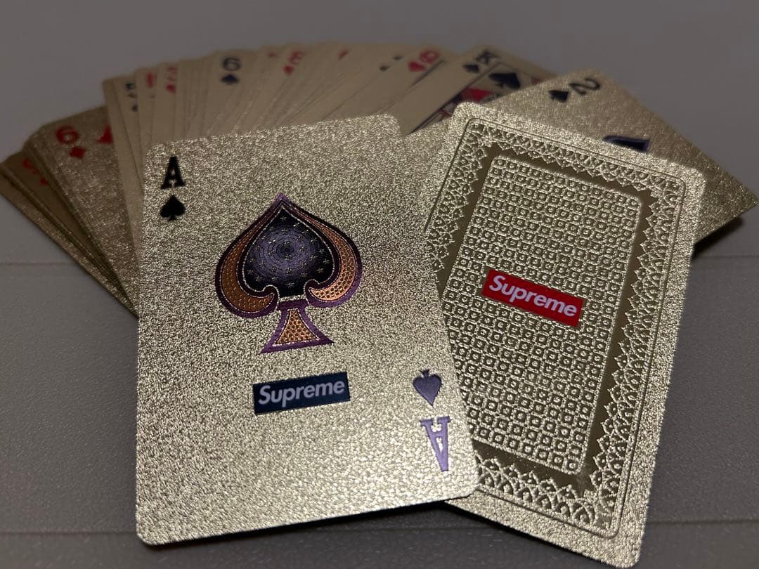 Supreme ゴールドトランプ セット 限定品