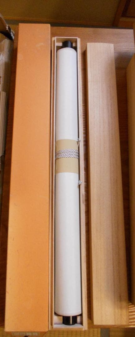 掛け軸 井上正夫 柿 紙本 希少 軸装 茶道具 掛軸 美品 です。