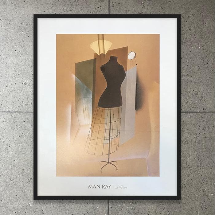 額装済/La voliere 1919/マン レイ/インテリア/アートポスター