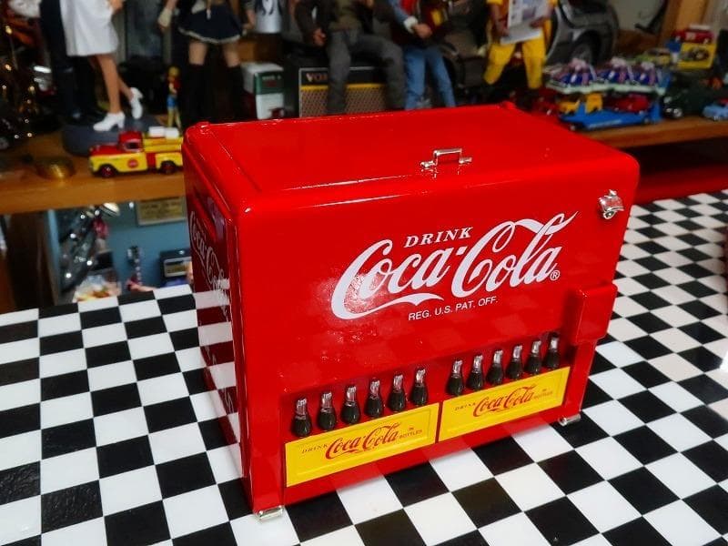 コカコーラ ビンテージ クーラーボックス型バンク 音楽 効果音