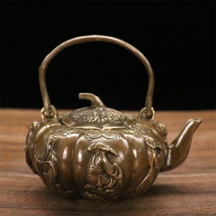 かぼちゃ急須 装飾品 工芸品 美術品 置物