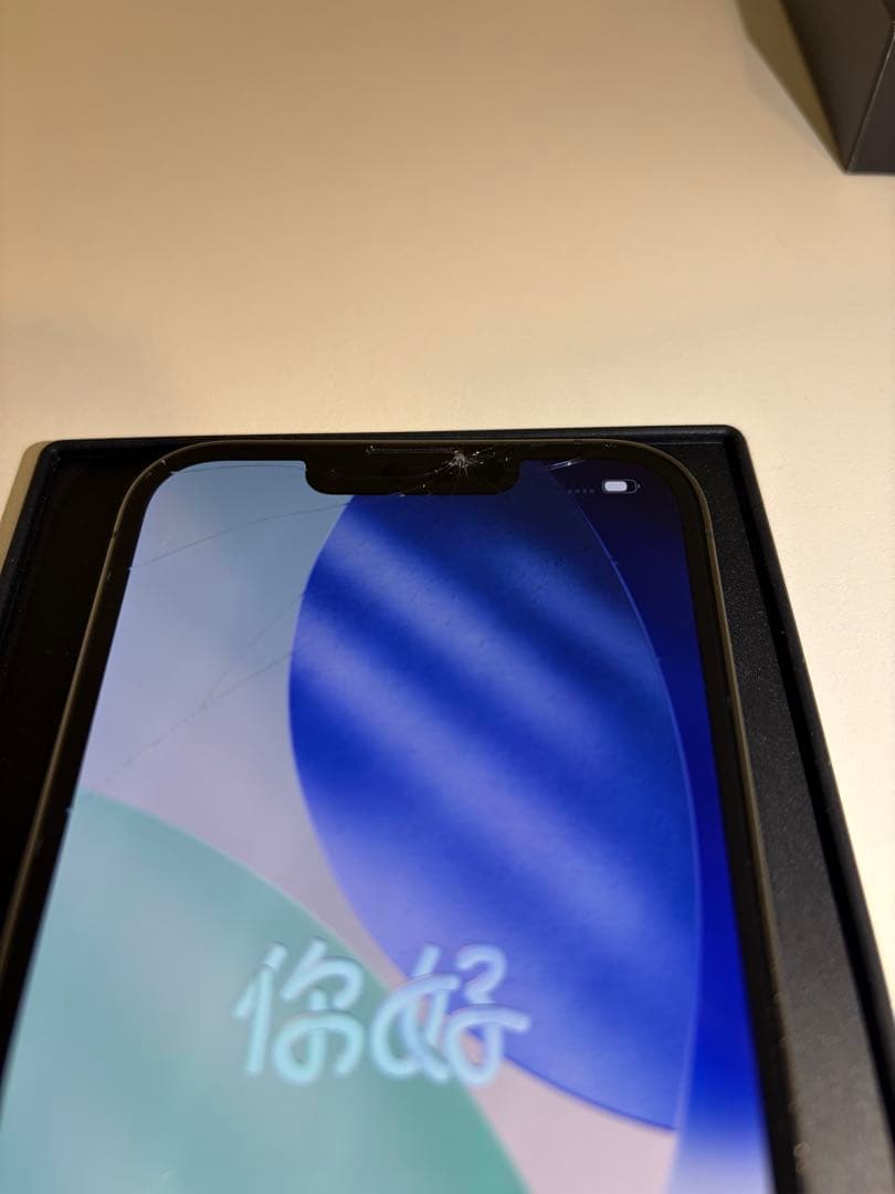 Apple iPhone 13 Pro グラファイト ひび割れ、端子不良