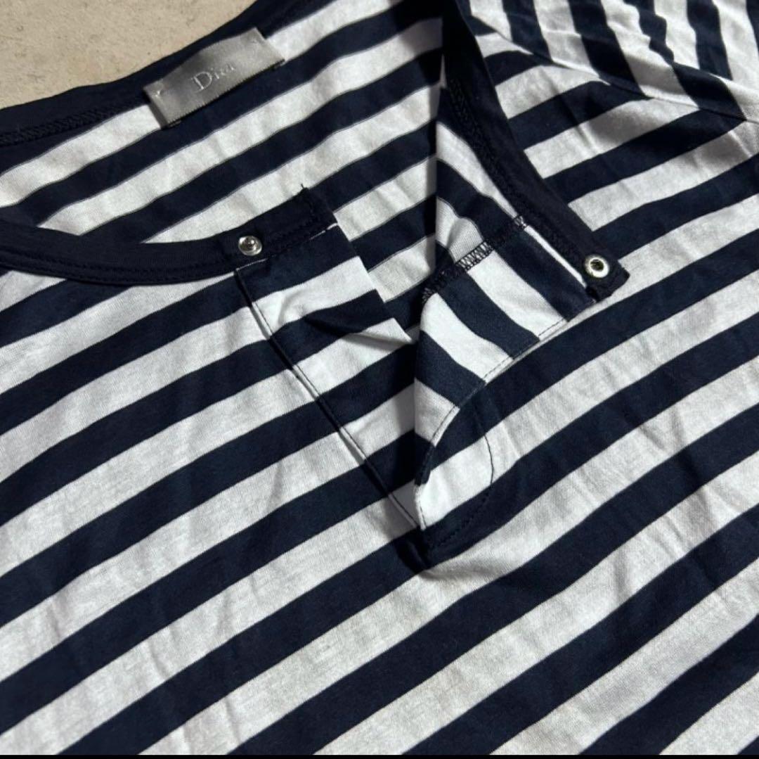 +*e様 Dior Homme 06SS エディ期 ラグラン ボーダー Tシャツ