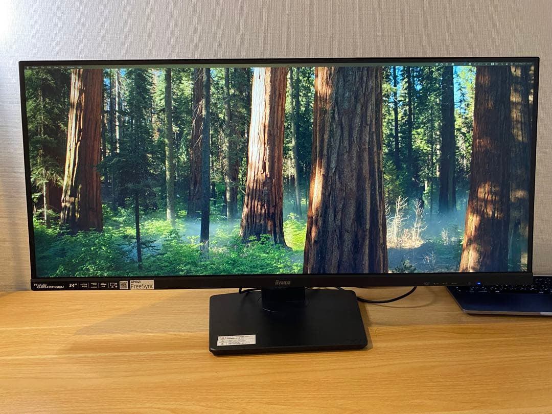 【美品】34インチ iiyamaウルトラワイドモニター 本体