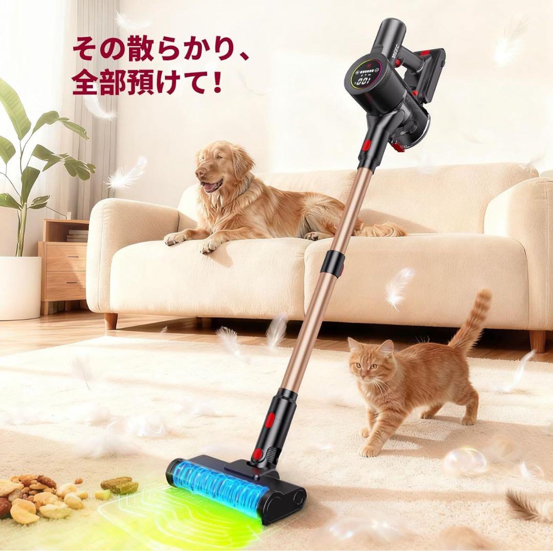 掃除機⭐️コードレス 業界初 独立モーター自走式 70Kpa 超強力吸引 軽量