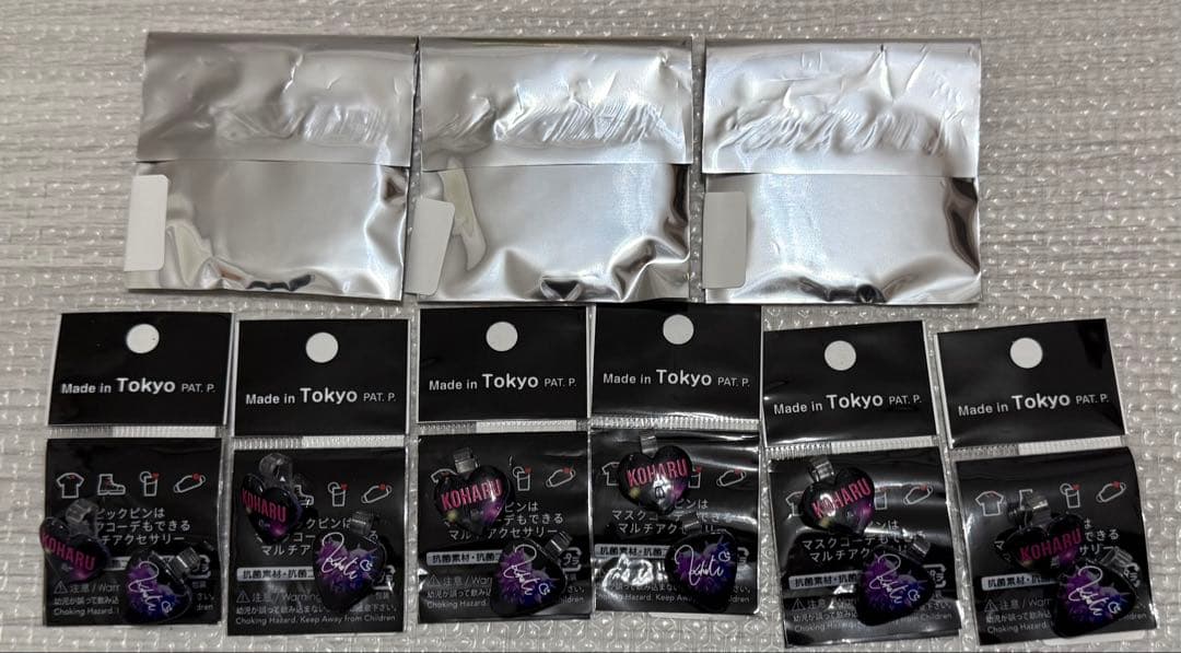 NoNoGirls コハル 缶バッジ×3、ピックピン×6