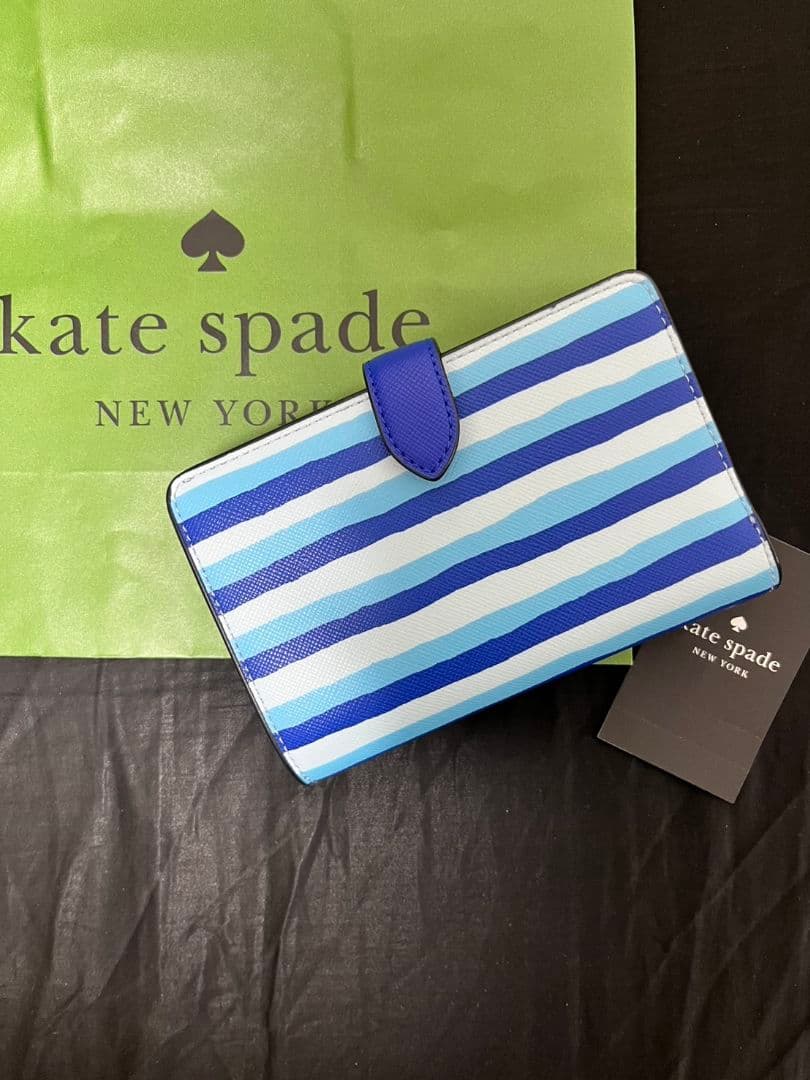 ケイトスペード 二つ折り財布 kate spade シュイラー ウェーブ ストラ