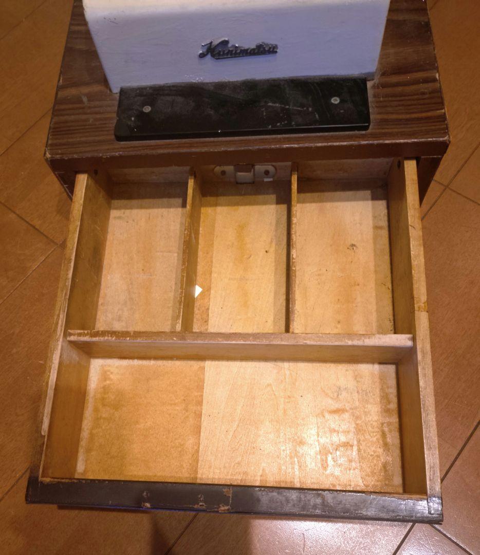 【チーンと鳴る！】昭和レトロな手回しレジ クニマツ製★銚子の仕立て屋さんの愛用品