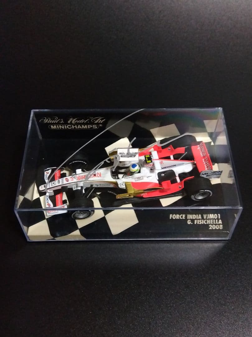 ミニチャンプス ジャンカルロ・フィジケラ 2008 直筆サイン 1/43