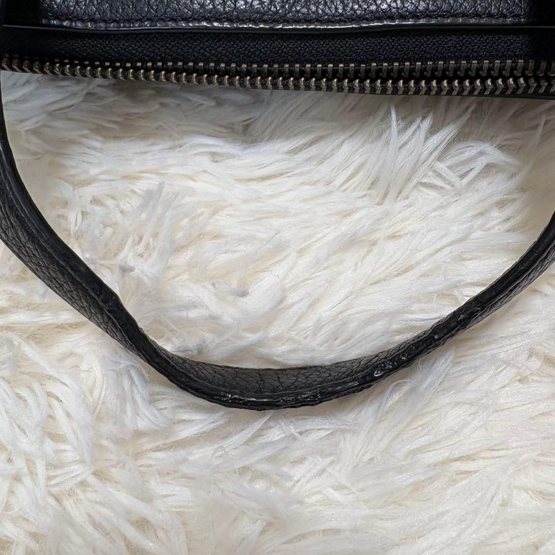 美品 コーチ ブリーフケース 2way オールレザー グラハム シボ革 ブラック