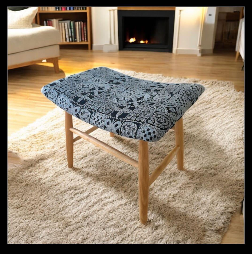 ミナペルホネン　生地使用　スツール オットマン　チェア　イス　椅子　インテリア