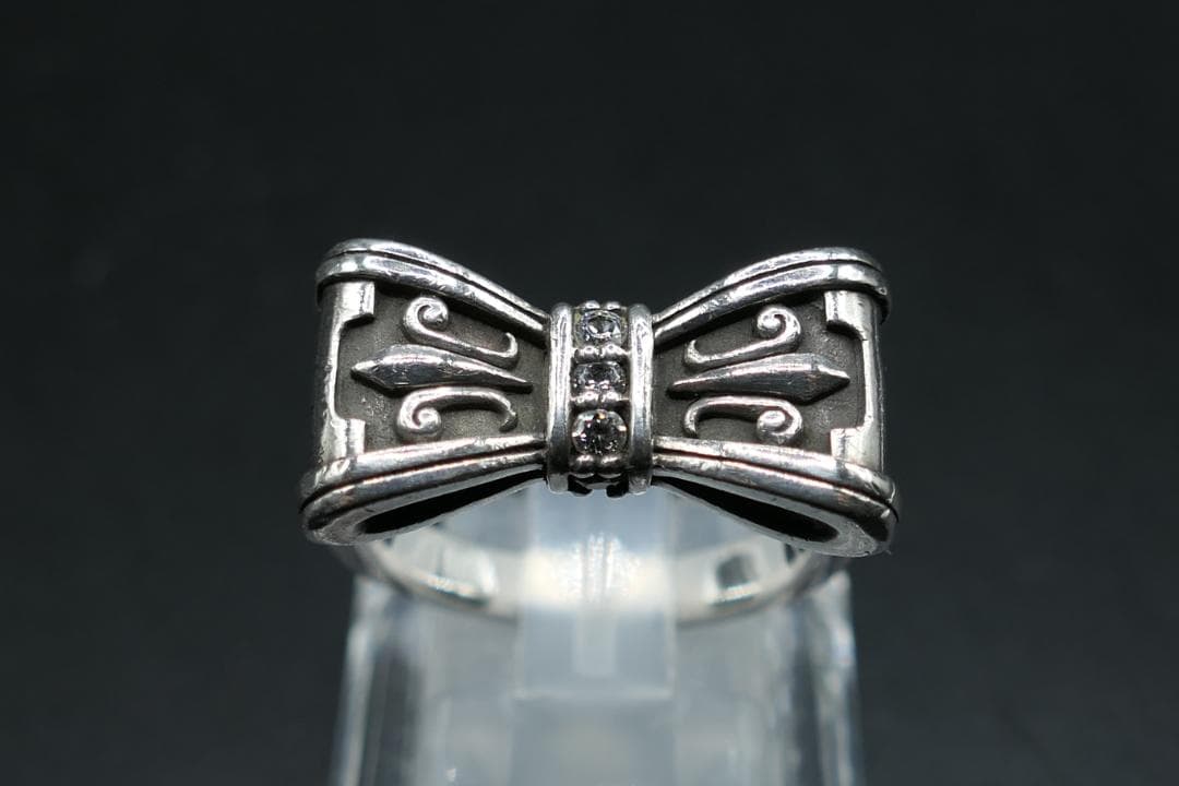 美品　16号　ジャスティンデイビス　プロミス　リング　SRJ328　リボン