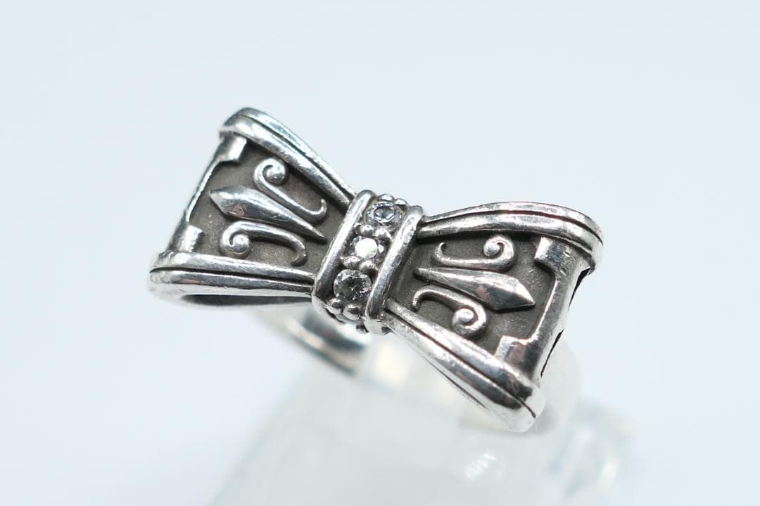 美品　16号　ジャスティンデイビス　プロミス　リング　SRJ328　リボン