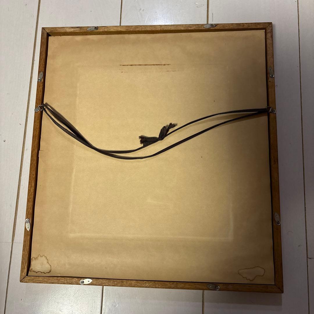 水彩画　遠藤ミマン　約30cm x 25cm「樽前、白鳥」