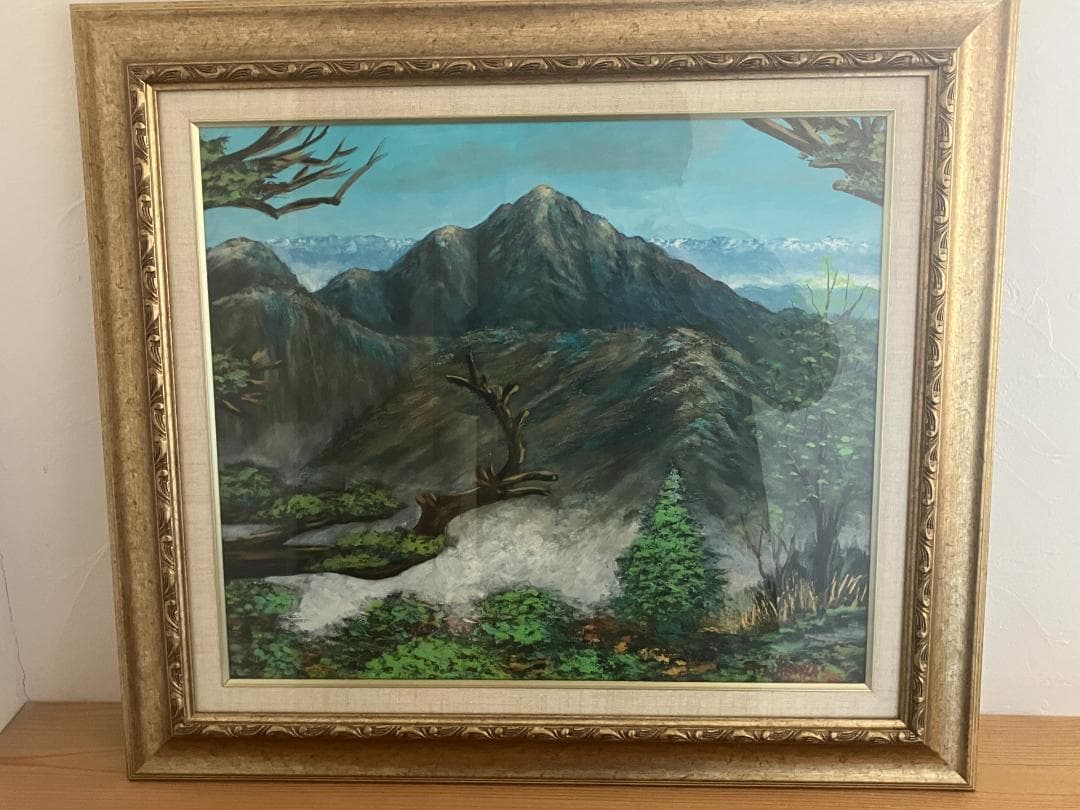 真作　仲谷　宏　甲斐駒ヶ岳　10号　10F