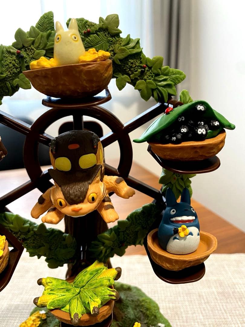 ☆稀少・廃盤品☆となりのトトロ　「森の観覧車オルゴール」+「バス停」宮崎駿